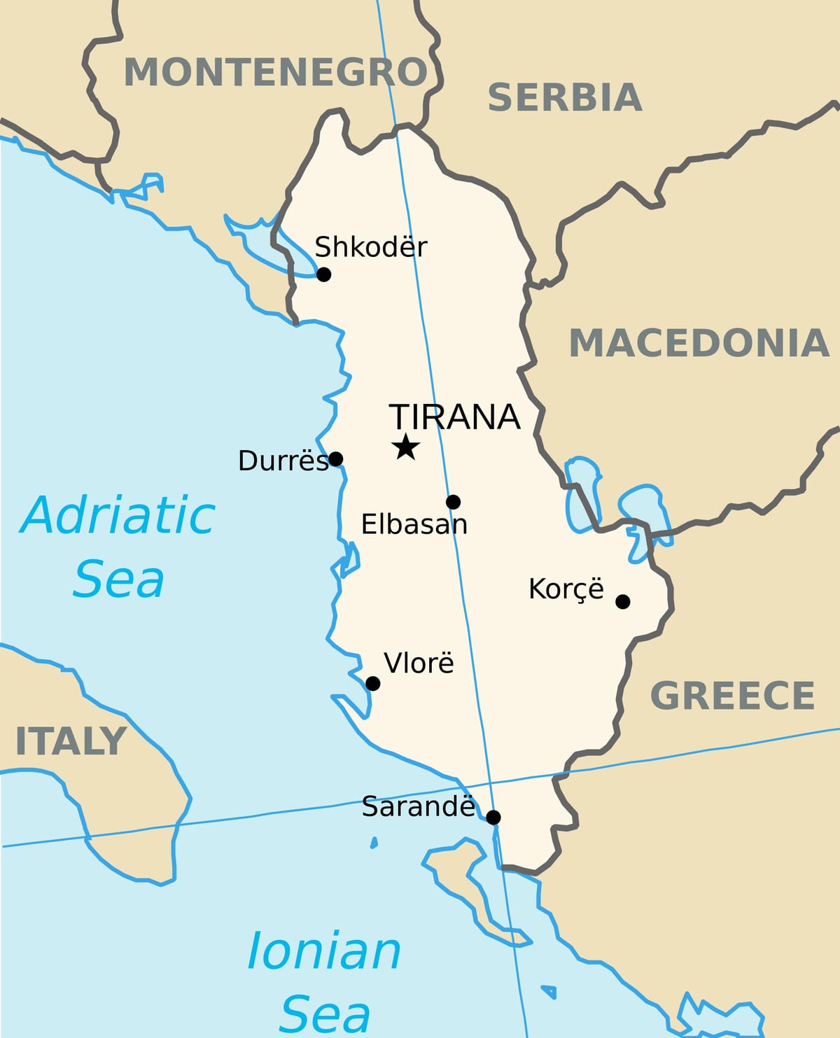 карта саранда Албания