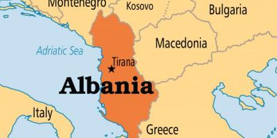 Карта тирана Албания